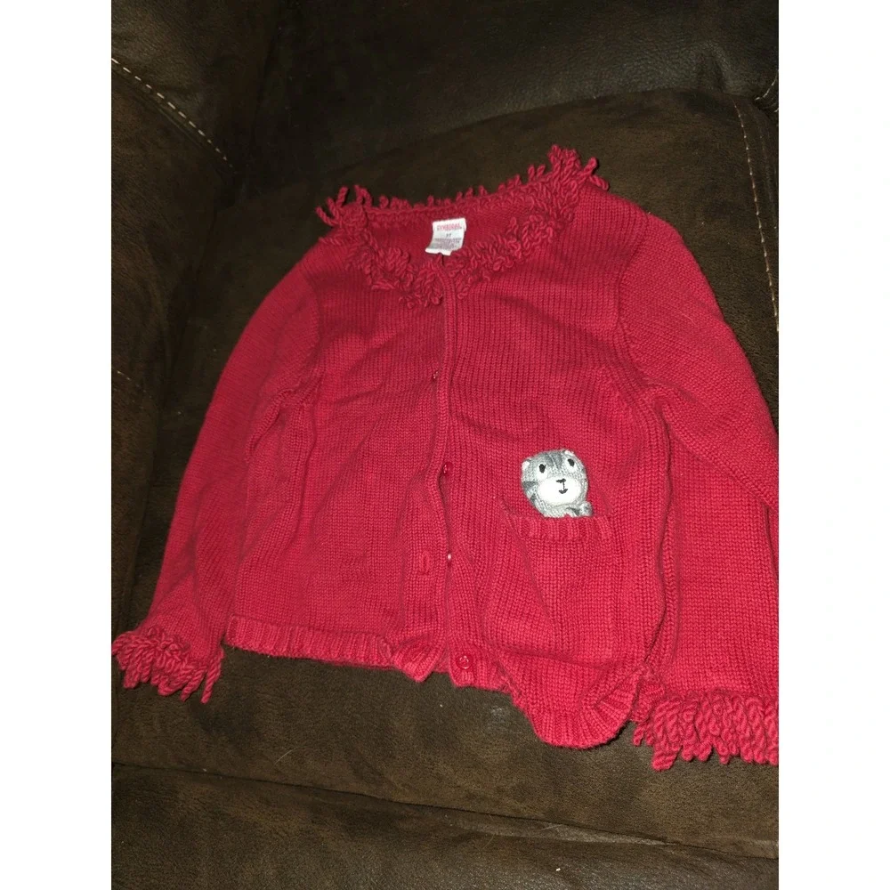 Gymboree vintage tiger love pocket pal sweater size 3t